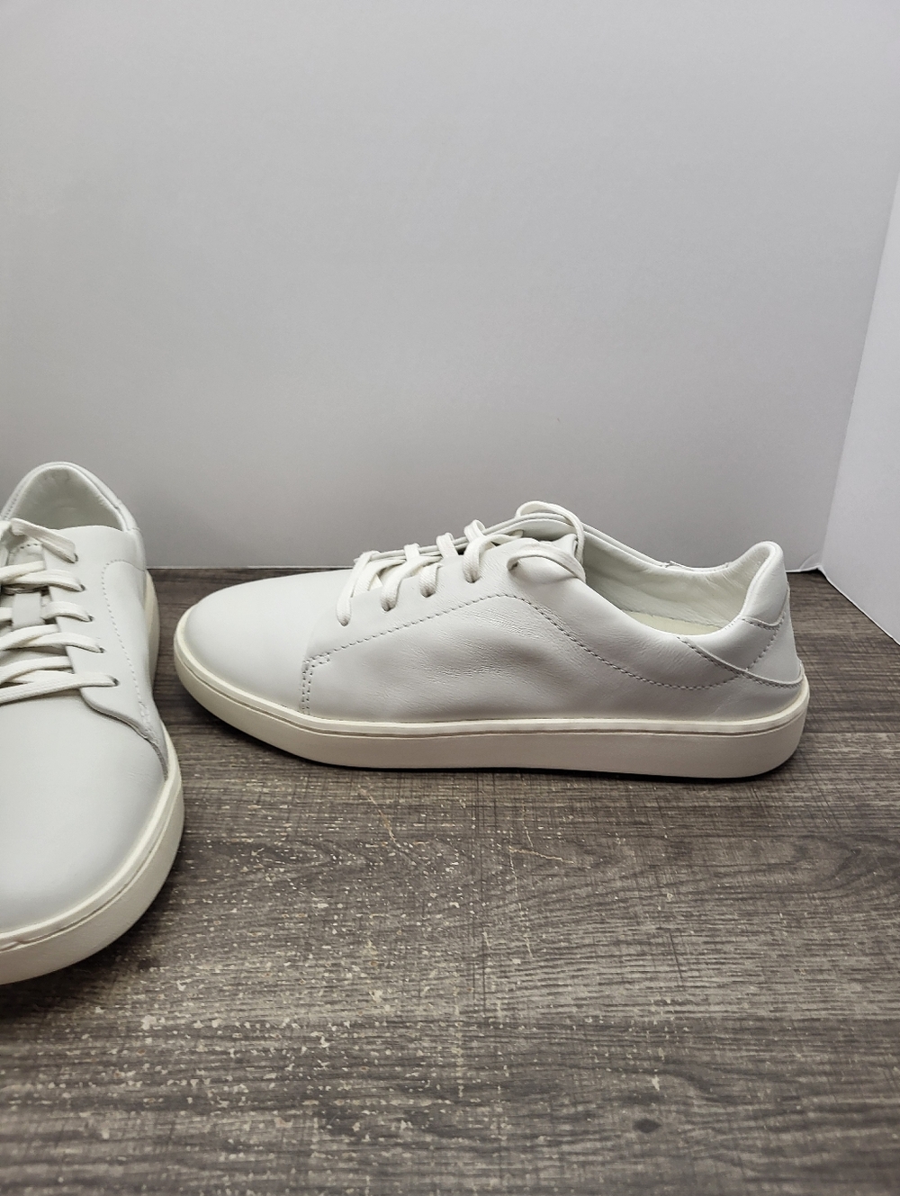 Olukai Pehuea Li 'Ili Shoe Womens Sz 8 Leather Comfort Low Casual Sneakers New - Picture 2 of 7